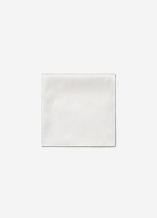 Silk Pocket Square White Combo